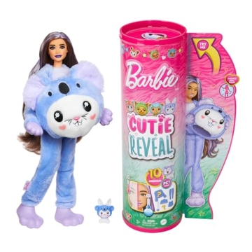 Barbie Cutie Reveal Doll with 10 Surprises for Kids