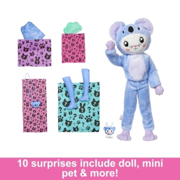 Barbie Cutie Reveal Doll with 10 Surprises for Kids
