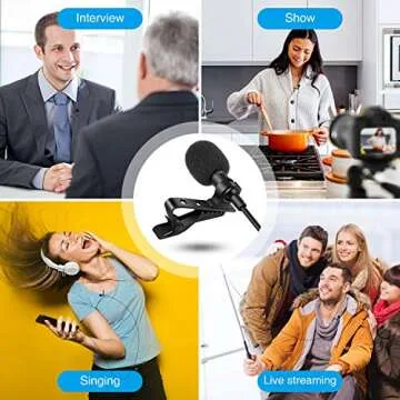 Rovtop Professional Lavalier Microphone for High-Quality Recording