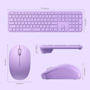Stylish Wireless Keyboard and Mouse Combo - seenda