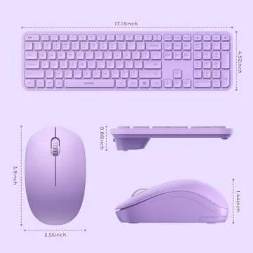 Stylish Wireless Keyboard and Mouse Combo - seenda
