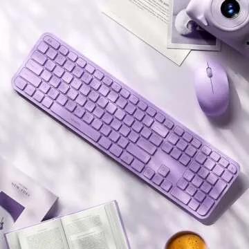 Stylish Wireless Keyboard and Mouse Combo - seenda