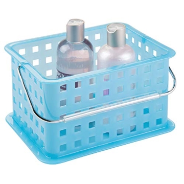 iDesign Plastic Storage Organizer Basket with Handle for Bathroom, Health, Cosmetics, Hair Supplies ...