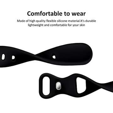 Acrbiutu Thin Slim Watch Band for Apple Watch - Stylish Silicone Strap