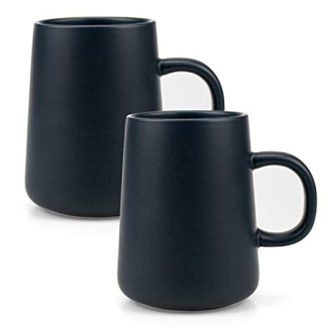 Foraineam Set of 4 Coffee Mugs - Frosted Ceramic Cups