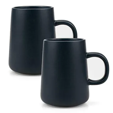 Foraineam Set of 4 Coffee Mugs - Frosted Ceramic Cups