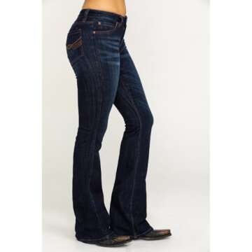Idyllwind Women's Whiskey Debbie Dark Wash Bootcut Stretch Jeans - IF19J6-DKW 4W x 32L