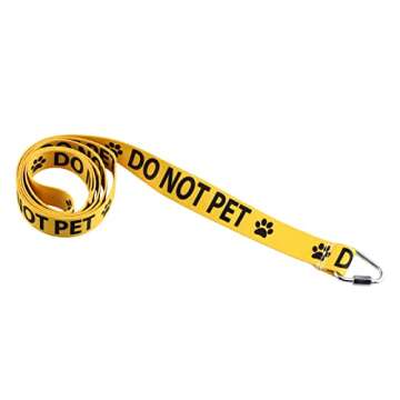 PWHAOO Dot Not Pet/Do Not Touch Me/Ask to Pet Nervous Dog Lead Shy Rescue Dog Gift Nervous Shy Dog Gift (Dot Not Pet Leash)