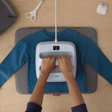 Cricut EasyPress Mat (16" x 20"), Protective Resistant Mat for Heat Press Machines, HTV and Iron On Projects, Heat Press Mat, Compatible with EasyPress 2 Machine, Gray