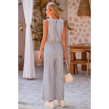 PRETTYGARDEN Women's Air Essentials Jumpsuit Comfortable Summer Wear