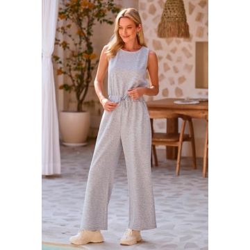 PRETTYGARDEN Women's Air Essentials Jumpsuit Comfortable Summer Wear