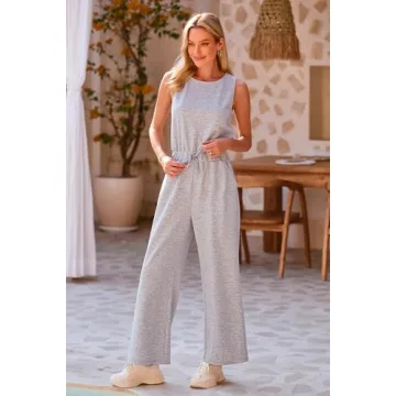 PRETTYGARDEN Women's Air Essentials Jumpsuit Comfortable Summer Wear