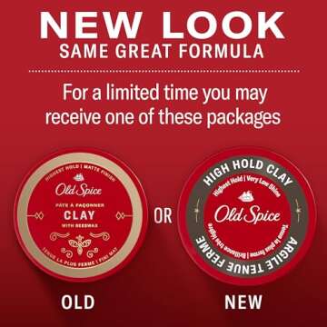Old Spice High Hold Hair Styling Clay for Maximum Control & Low Shine