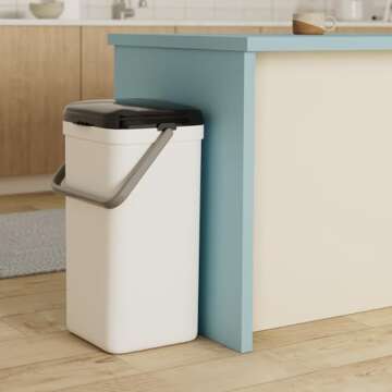 PetFusion Portable Cat Litter Disposal, Innovative Dog Poop Trash Can with Locking Handle, With Deod...