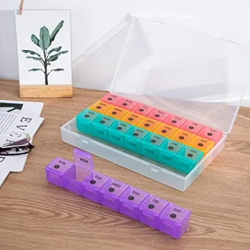 DANYING XL Monthly Pill Organizer - 28 Days Medication Case