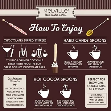 Gourmet Chocolate Stirrers - Flavored Delights for Beverages