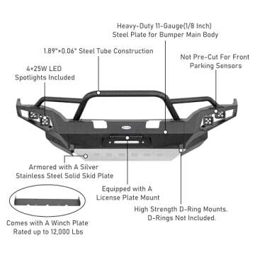u-Box 4Runner Full Width Bumper for 2014-2024 Models