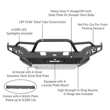 u-Box 4Runner Full Width Bumper for 2014-2024 Models