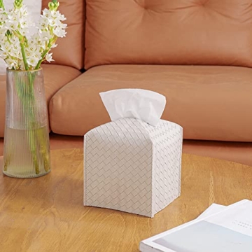 Stylish PU Leather Tissue Box Cover for Home Decor