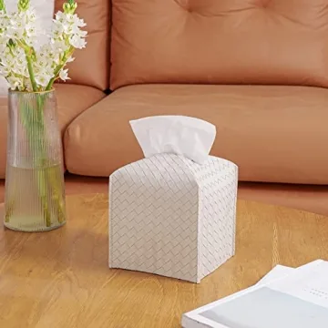 Stylish PU Leather Tissue Box Cover for Home Decor