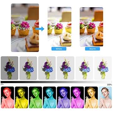 LUXCEO Handheld Light Wand, Multicolor RGB LED Video Light for Photography, 2000mAh Rechargeable Mini Light Stick for Video Shooting Professional Tube Lights with Magnetic for YouTube, TikTok(Black)