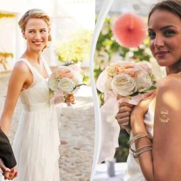 LittleStar Artificial Rose Bouquet Fake Roses with 9 LED Lights Realistic Silk Flowers Roses Bouquet for Bride Bridesmaid, Great for Home Wedding Decoration Party - Pink