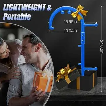 melonsun Trigger Point Massage Hook Cane - Back and Neck Massager - Manual Therapy Cane for Whole-Body Deep Tissue & Fibromyalgia Relief - w/Picture Instructions - Ideal Gift for Women & Men (Blue)