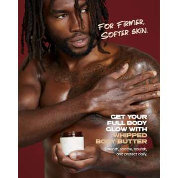 Buttah Skin by Dorion Renaud Whipped Body Butter 4oz - 100% All Natural & Organic (Hard in Jar) Pure...
