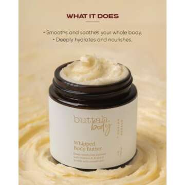 Buttah Skin Whipped Body Butter - All Natural Moisturizer