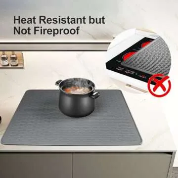 Silicone Stove Top Protector, 28 x 20 Electric Stove Top Cover, Heat Resistant Glass Cooktop Protect...