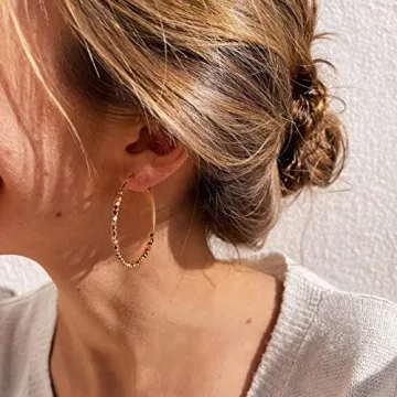Elegant YKKZART Gold Hoop Earrings for Every Occasion