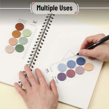 Mr. Pen- Transparent Sticky Notes, 560 Pcs, Assorted Colors, Round Translucent Sticky Notes, Sticky Note Tabs, See Through Sticky Notes Transparent, Bible Sticky Notes