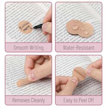 Mr. Pen- Transparent Sticky Notes, 560 Pcs, Assorted Colors, Round Translucent Sticky Notes, Sticky Note Tabs, See Through Sticky Notes Transparent, Bible Sticky Notes