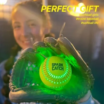 SPARK CATCH Glow in The Dark Fastpitch Softball for Girls