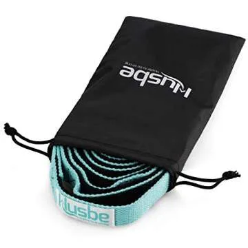 Husbe Stretch Strap, Exercise Physical Therapy Yoga Strap, Leg Stretching Out Strap, Manual Instruction, Carry Bag