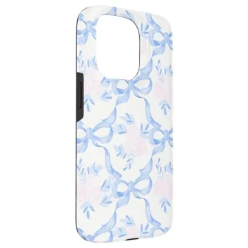 iPhone 15 Pro Coquette Ribbons Bows Watercolor Case