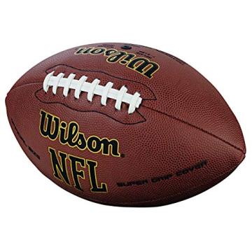 Wilson NFL Super Grip Composite Football for Kids - Junior Size, Brown