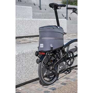 Brompton Borough Roller Rack Bag - Dark Grey Stylish Storage