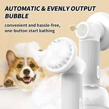 UAHPET Auto-Foaming Pet Brush for Easy Pet Bathing