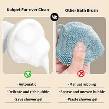 UAHPET Auto-Foaming Pet Brush for Easy Pet Bathing