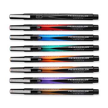 Prismacolor Premier Illustration Marker Set, Fine Tip, Assorted Colors, Set of 8