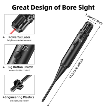 EZshoot Laser Bore Sighter for .177 to 12GA Accurate Shooting