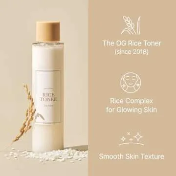 I'm From Rice Toner, 77.78% Rice Extract from Korea, Glow Essence with Niacinamide, Hydrating for Dry Skin, Vegan, Alcohol Free, Fragrance Free, Peta Approved, K Beauty Toner