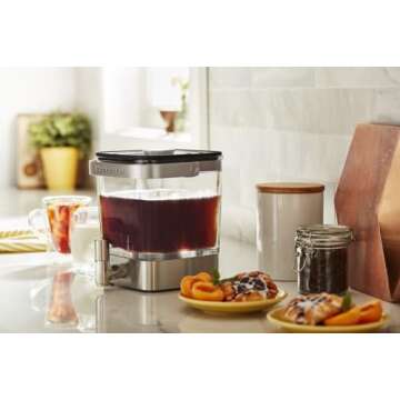KitchenAid KCM5912SX Cold Brew Coffee Maker 38 Ounce Brushed Stainless Steel
