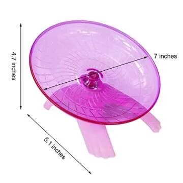Hamster Flying Saucer Silent Exercise Wheel for Small Pets