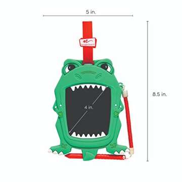 Boogie Board Kids Sketch Pals Portable Authentic Doodle Board, 4-inch Reusable Drawing Pad with Attached Stylus, Perfect for Travel & Road Trips for Kids Ages 4+, Dinosaur