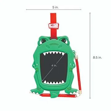 Boogie Board Kids Sketch Pals Portable Authentic Doodle Board, 4-inch Reusable Drawing Pad with Attached Stylus, Perfect for Travel & Road Trips for Kids Ages 4+, Dinosaur