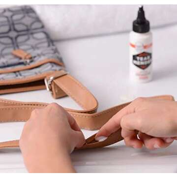 Tear Mender Instant Fabric and Leather Adhesive, 2 oz Bottle