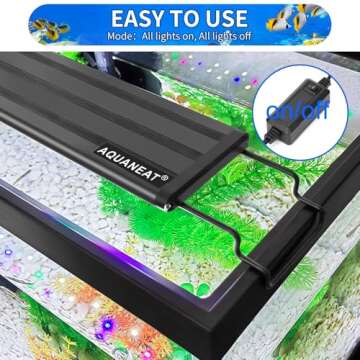 AQUANEAT LED Aquarium Light Full Spectrum for 18 Inch to 24 Inch Fish Tank Light Fresh Water