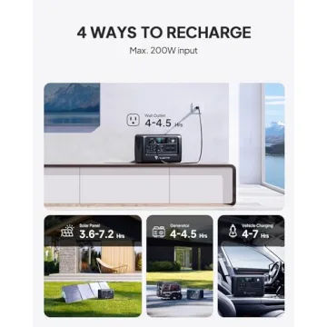 BLUETTI EB70S Portable Power Station - 716Wh LiFePO4 Battery & 800W Inverter, Ideal for Off-Grid and Emergency Use